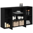 Sideboard Sort eg 120 x 30 x 75 cm Konstrueret træ