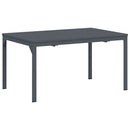 Udendørs middagsbord Foldbar Antracit 210 x 90 x 73 cm Stål