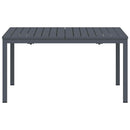 Udendørs middagsbord Foldbar Antracit 210 x 90 x 73 cm Stål