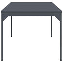 Udendørs middagsbord Foldbar Antracit 210 x 90 x 73 cm Stål