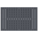 Udendørs middagsbord Foldbar Antracit 210 x 90 x 73 cm Stål