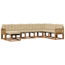 Udendørs sofagruppe 8 pcs Naturlig og Beige