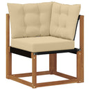 Udendørs sofagruppe 8 pcs Naturlig og Beige