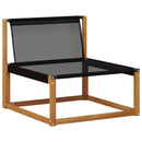 Udendørs sofagruppe med pude 5 pcs Naturfarvet og lysegrå