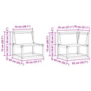 Udendørs sofagruppe med pude 7 pcs Naturlig og Beige