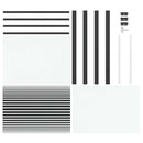 Glasdør 102,5 x 3,5 x 201,5 cm Aluminium Sort