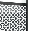 Glasdør Fretwork Sort 90 x 2 x 205 cm Aluminium