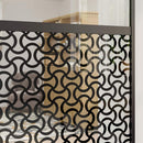 Glasdør Fretwork Sort 102,5 x 2 x 205 cm Aluminium