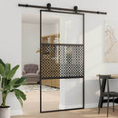 Glasdør Fretwork Sort 102,5 x 2 x 205 cm Aluminium