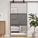 Glasdør Fretwork Sort 102,5 x 2 x 205 cm Aluminium