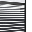 Glasdør Stribet Sort 102,5 x 2 x 205 cm Aluminium