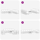 Udendørs sofagruppe med pude 7 pcs Naturfarvet
