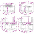 Udendørs sofagruppe med pude 8 pcs Naturlig og Fløde Polyester