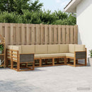 Udendørs sofagruppe 7 stk. Naturlig og Beige