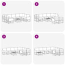 Udendørs sofagruppe 10 pcs Naturlig og Beige Massivt Akacietræ