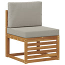 Sofasæt med pude 3 pcs Massivt Akacietræ