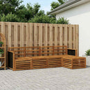 Udendørs sofagruppe 5 pcs Naturfarvet