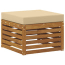 Udendørs sofagruppe med pude 5 pcs Naturlig og Beige