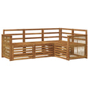 Sofasæt 4 pcs Massivt Akacietræ