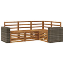 Sofasæt 4 pcs Massivt Akacietræ