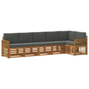 Sektionalsofa sæt med pude 5 pcs Naturlig og Antracit