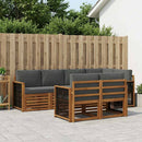 Sektionalsofa sæt med pude 6 pcs Naturlig og Antracit