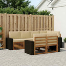 Sektionalsofa sæt med pude 7 pcs Naturlig og Beige