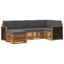 Sektionalsofa sæt med pude 5 pcs Naturlig og Antracit