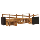 Sektionalsofa sæt 6 pcs Naturfarvet