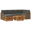 Sektionalsofa sæt med pude 6 pcs Naturlig og Antracit
