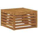 Sektionalsofa sæt 6 pcs Naturfarvet Massivt Akacietræ