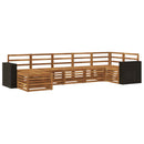 Sektionalsofa sæt 7 pcs Naturfarvet