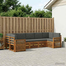 Sektionalsofa sæt med pude 6 pcs Naturlig og Antracit