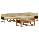 Udendørs sofagruppe 8 stk. Naturlig og Beige