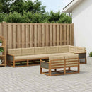 Udendørs sofagruppe 8 stk. Naturlig og Beige