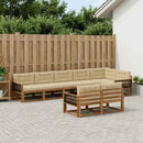 Udendørs sofagruppe 8 stk. Naturlig og Beige