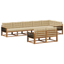 Udendørs sofagruppe 8 stk. Naturlig og Beige