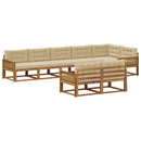 Udendørs sofagruppe 8 stk. Naturlig og Beige