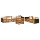 Udendørs sofagruppe 8 pcs Naturfarvet 79 x 79 x 37 cm