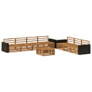 Udendørs sofagruppe 8 pcs Naturfarvet 79 x 79 x 37 cm