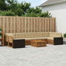 Udendørs sofagruppe 8 pcs Naturlig og Beige