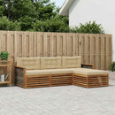 Udendørs sofagruppe Naturlig og Beige 249,5 x 162,5 x 73 cm
