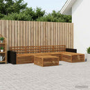 Udendørs sofagruppe 6 pcs Naturfarvet 79 x 79 x 37 cm
