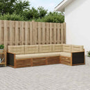 Udendørs sofagruppe 5 pcs Naturlig og Beige 323 x 164,5 x 73 cm