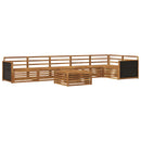 Udendørs sofagruppe 7 pcs Naturfarvet 79 x 79 x 37 cm