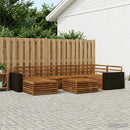 Udendørs sofagruppe 7 pcs Naturfarvet