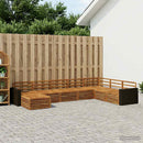 Udendørs sofagruppe 8 pcs Naturfarvet