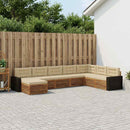 Udendørs sofagruppe med pude 8 pcs Naturlig og Beige