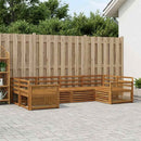 Udendørs sofagruppe 6 pcs Naturfarvet