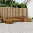 Udendørs sofagruppe 7 pcs Naturfarvet